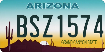 AZ license plate BSZ1574