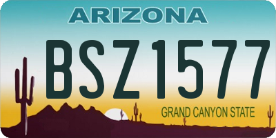 AZ license plate BSZ1577