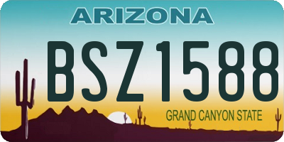 AZ license plate BSZ1588