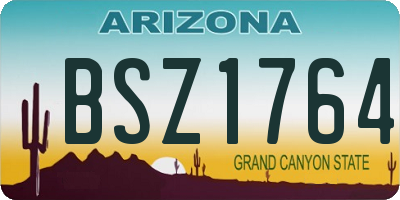 AZ license plate BSZ1764