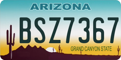 AZ license plate BSZ7367