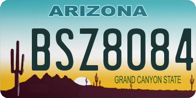 AZ license plate BSZ8084