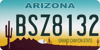 AZ license plate BSZ8132