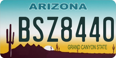 AZ license plate BSZ8440