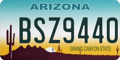 AZ license plate BSZ9440