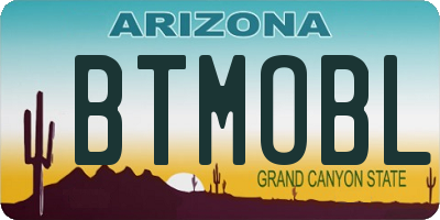 AZ license plate BTMOBL