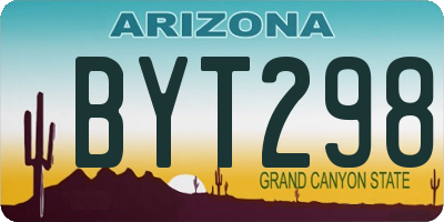 AZ license plate BYT298