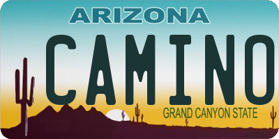 AZ license plate CAMINO