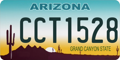 AZ license plate CCT1528