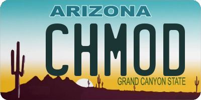 AZ license plate CHMOD