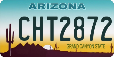 AZ license plate CHT2872