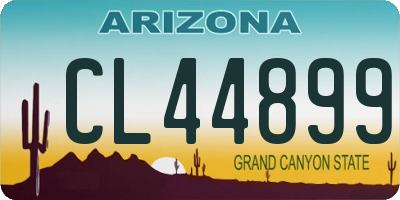 AZ license plate CL44899