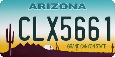 AZ license plate CLX5661