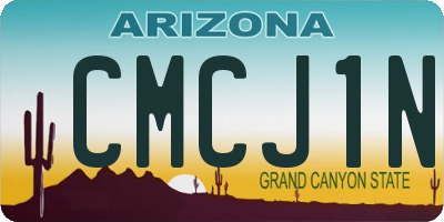 AZ license plate CMCJ1N