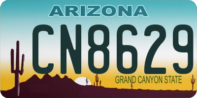 AZ license plate CN8629