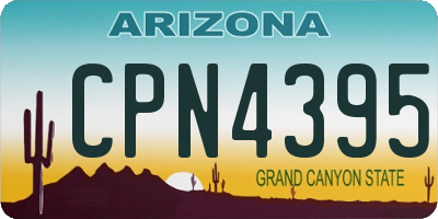 AZ license plate CPN4395