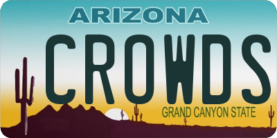 AZ license plate CROWDS