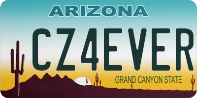 AZ license plate CZ4EVER