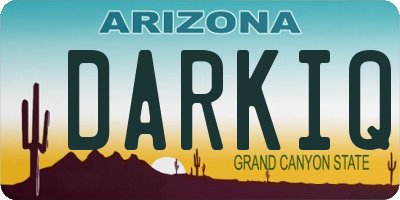 AZ license plate DARKIQ