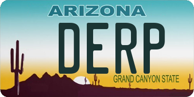 AZ license plate DERP