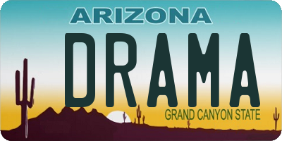 AZ license plate DRAMA