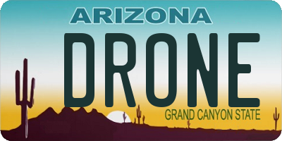 AZ license plate DRONE