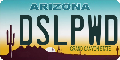 AZ license plate DSLPWD