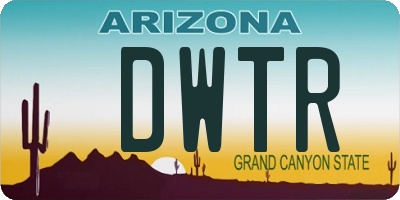 AZ license plate DWTR