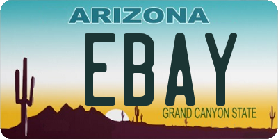 AZ license plate EBAY