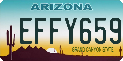 AZ license plate EFFY659