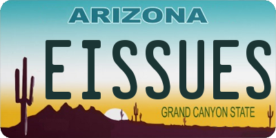 AZ license plate EISSUES