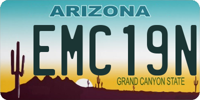 AZ license plate EMC19N