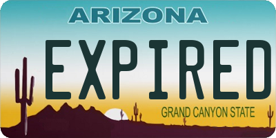 AZ license plate EXPIRED