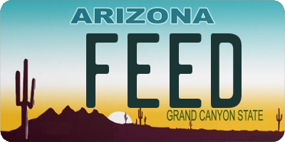 AZ license plate FEED