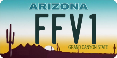 AZ license plate FFV1