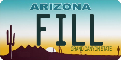 AZ license plate FILL