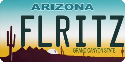 AZ license plate FLRITZ