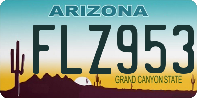 AZ license plate FLZ953