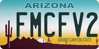 AZ license plate FMCFV2