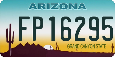 AZ license plate FP16295