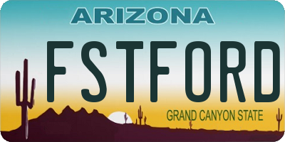 AZ license plate FSTFORD