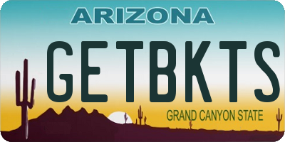 AZ license plate GETBKTS