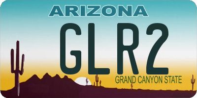 AZ license plate GLR2