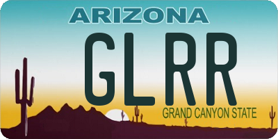 AZ license plate GLRR