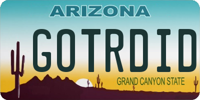 AZ license plate GOTRDID