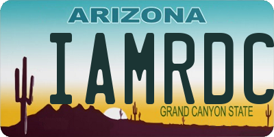 AZ license plate IAMRDC