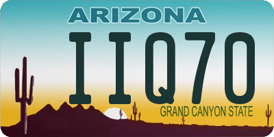 AZ license plate IIQ70