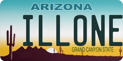 AZ license plate ILLONE