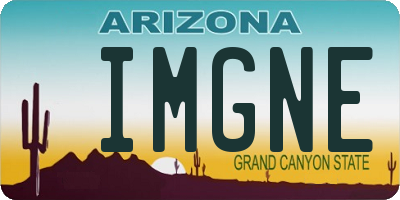 AZ license plate IMGNE