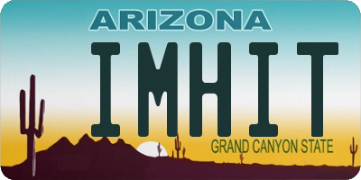 AZ license plate IMHIT